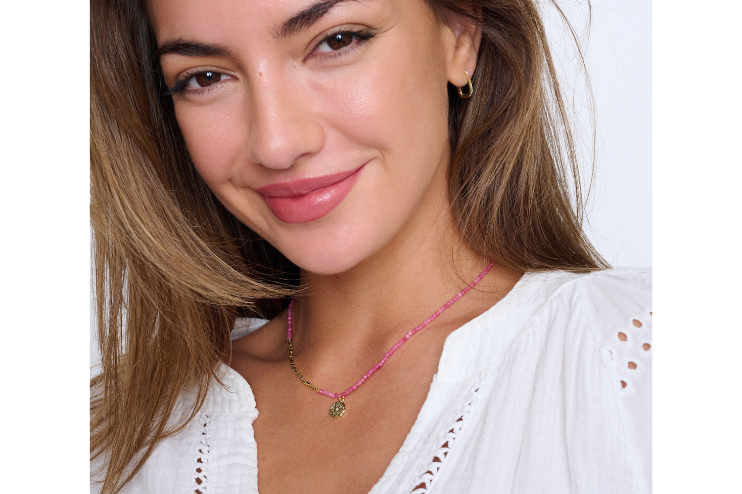 Bia Hot Pink Necklace - Boho Betty