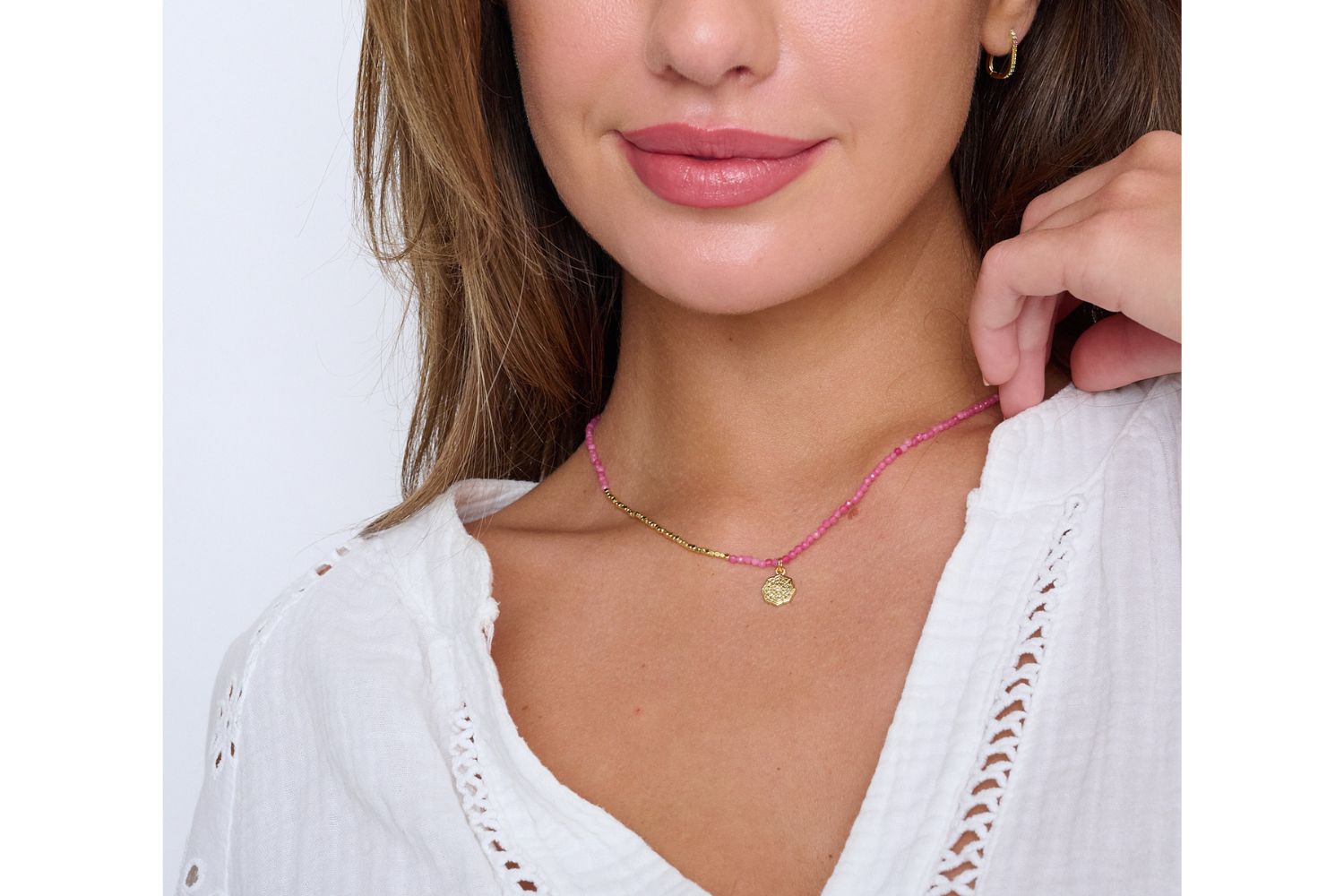 Bia Hot Pink Necklace - Boho Betty