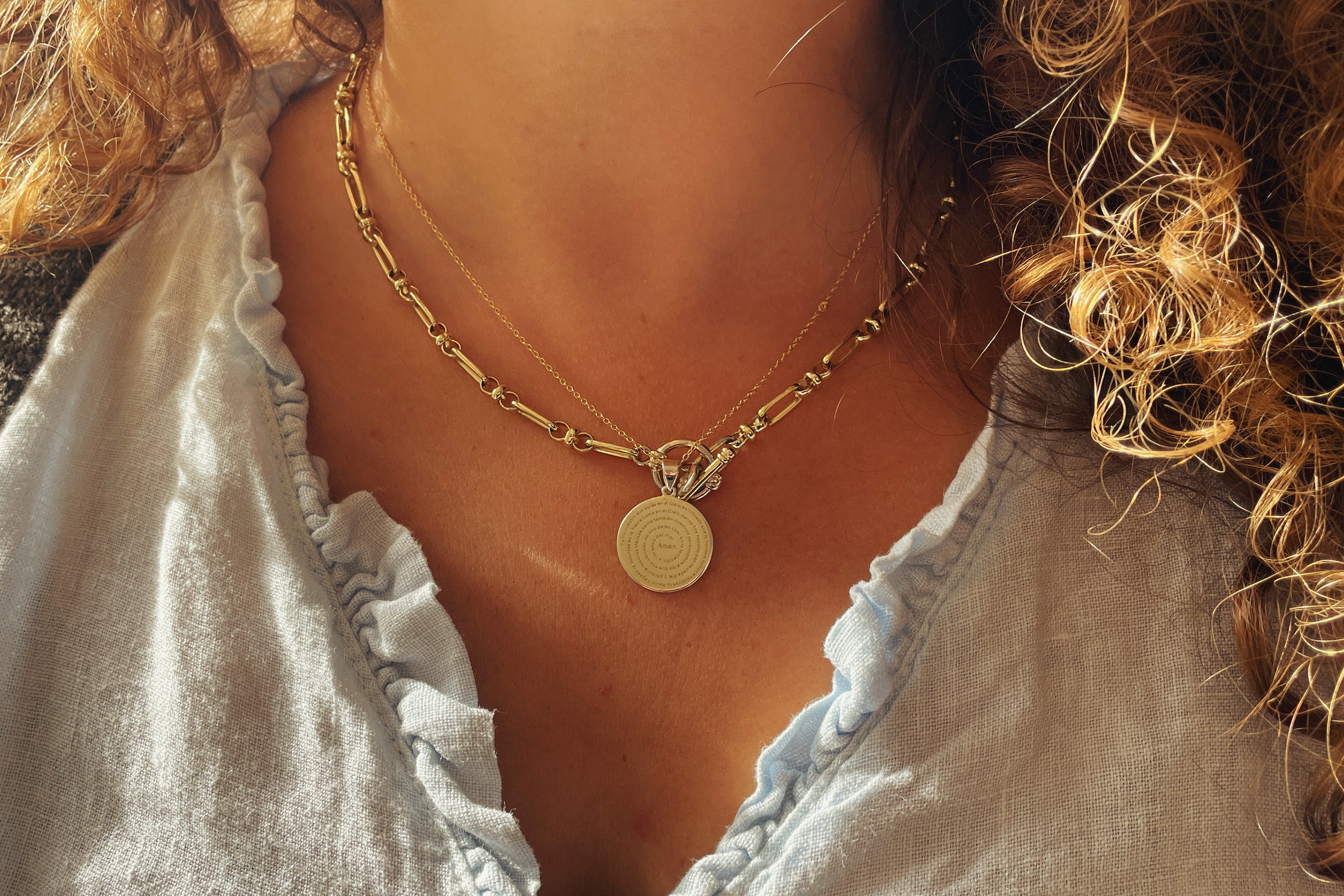 Cetus Gold T-Bar Chain Necklace - Boho Betty