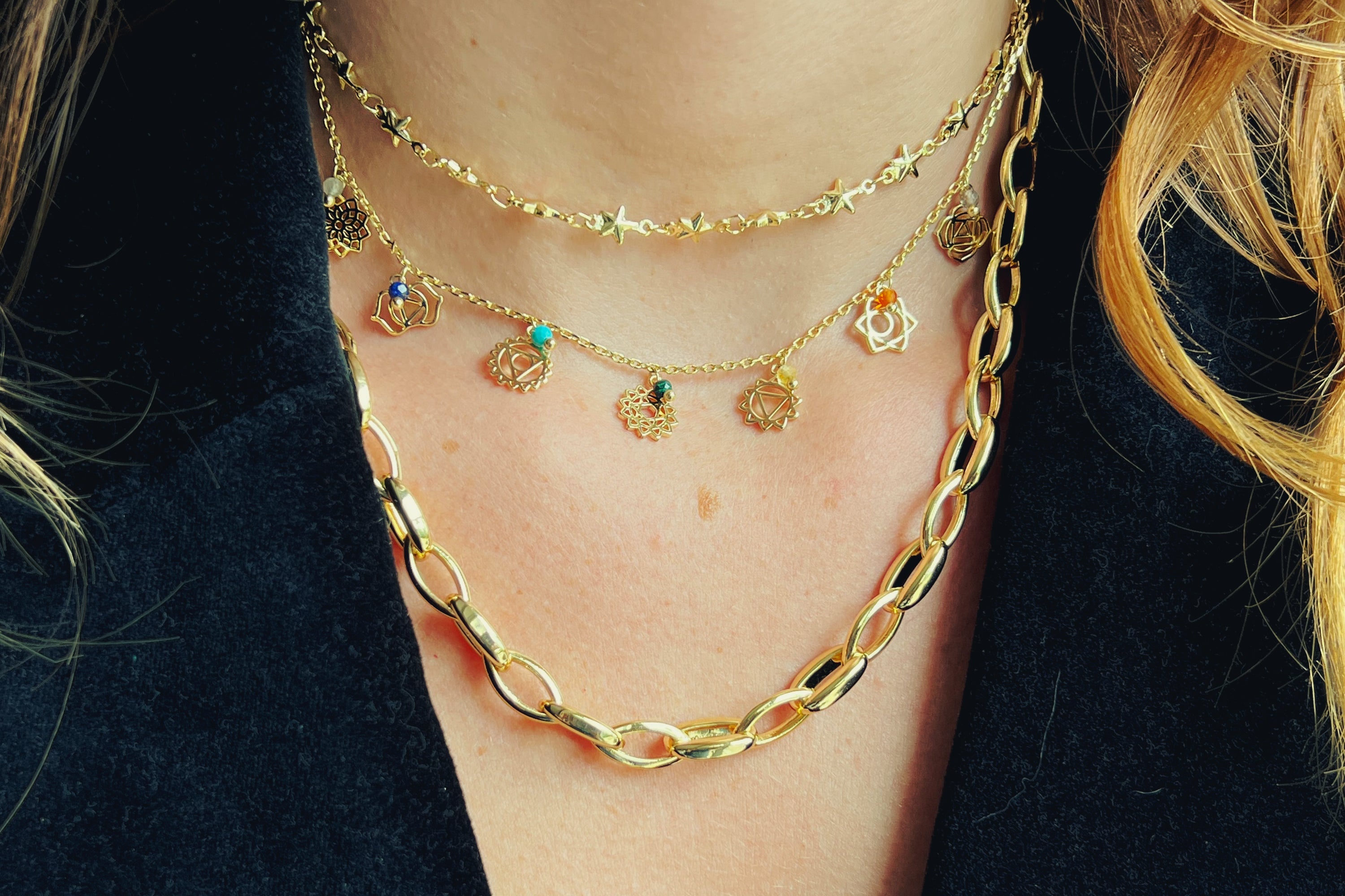 Errai Gold Chunky Chain Necklace - Boho Betty