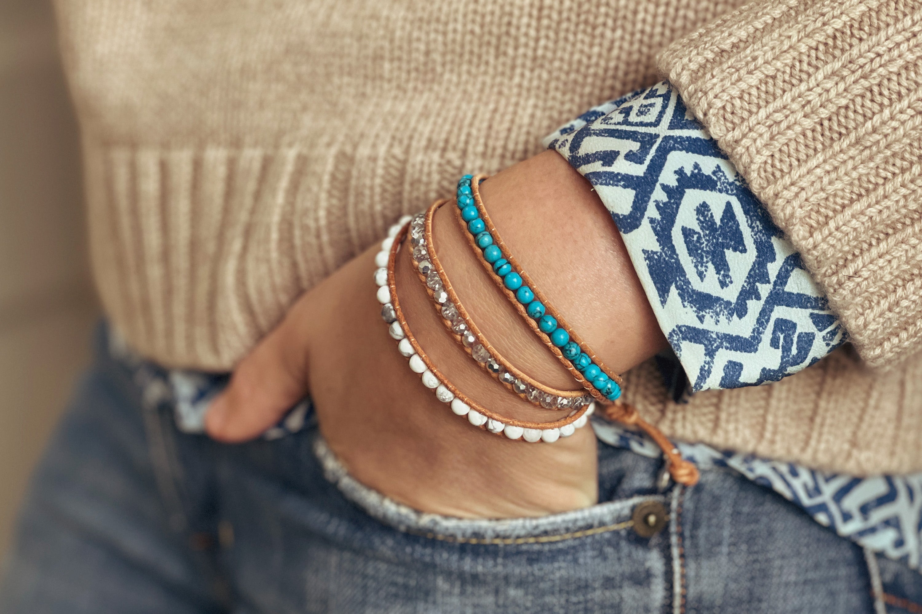 Boho wrap bracelet on sale