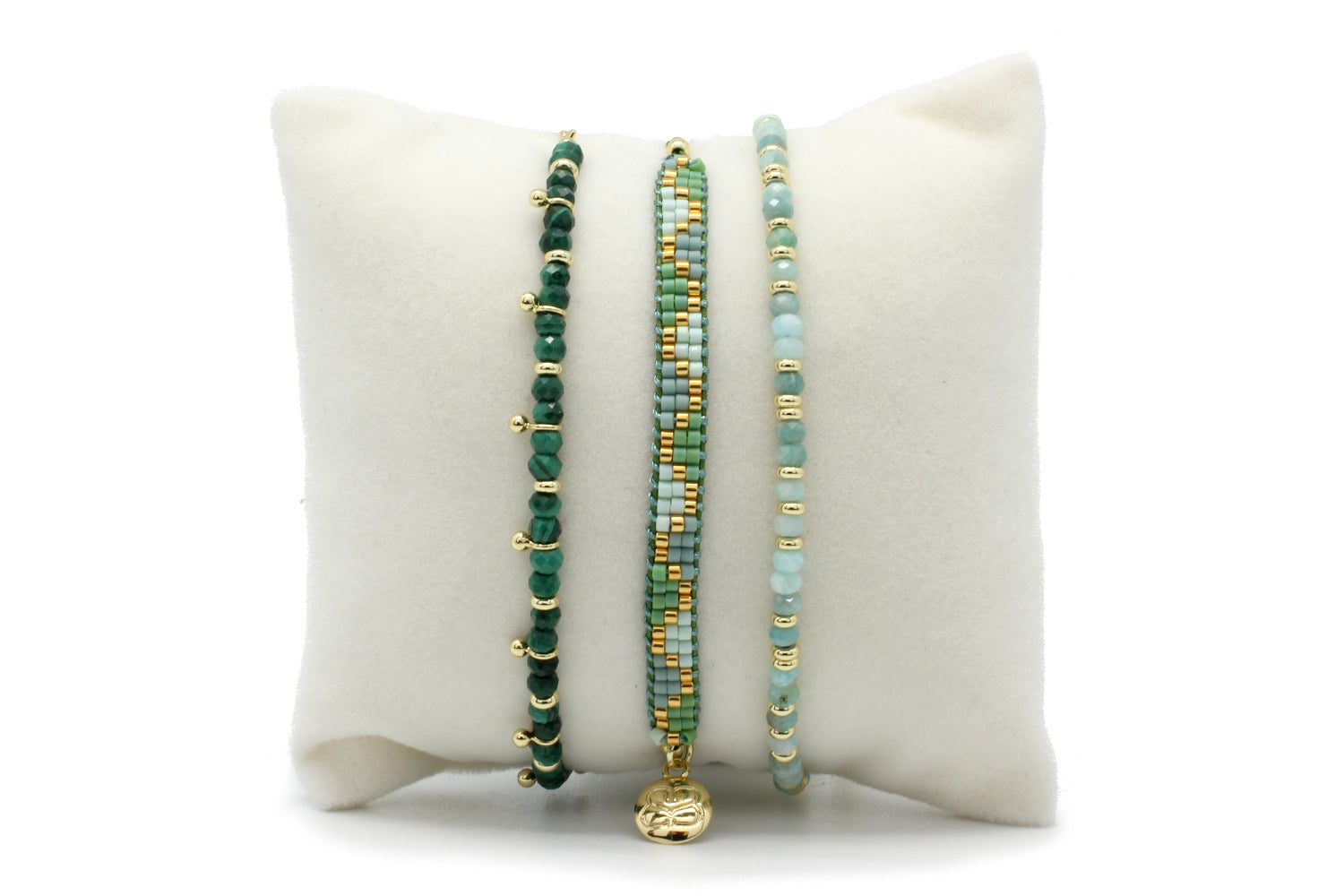 Forrest Beaded Bracelet Stack - Boho Betty