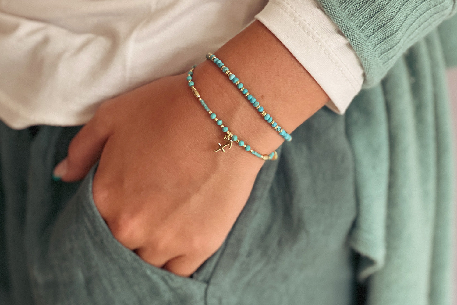 Zodiac Sagittarius Bracelet Stack - Boho Betty