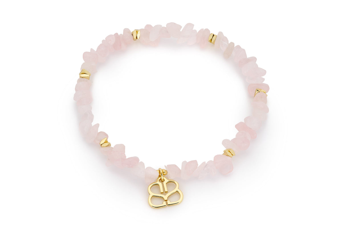 Sana Gold Rose Quartz Crystal Bracelet
