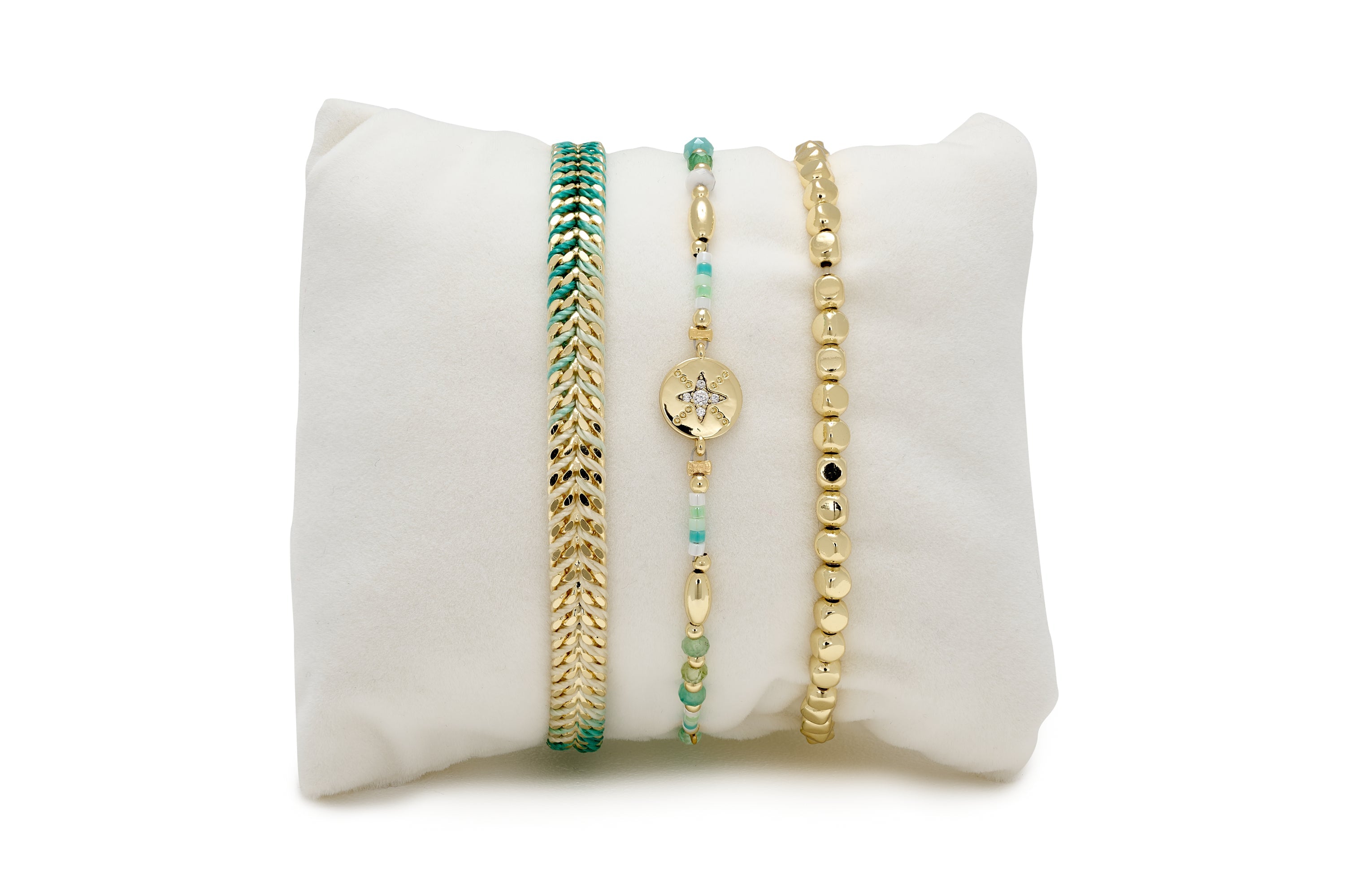 Bergamot 3 Layer  Bracelet Stack - Boho Betty