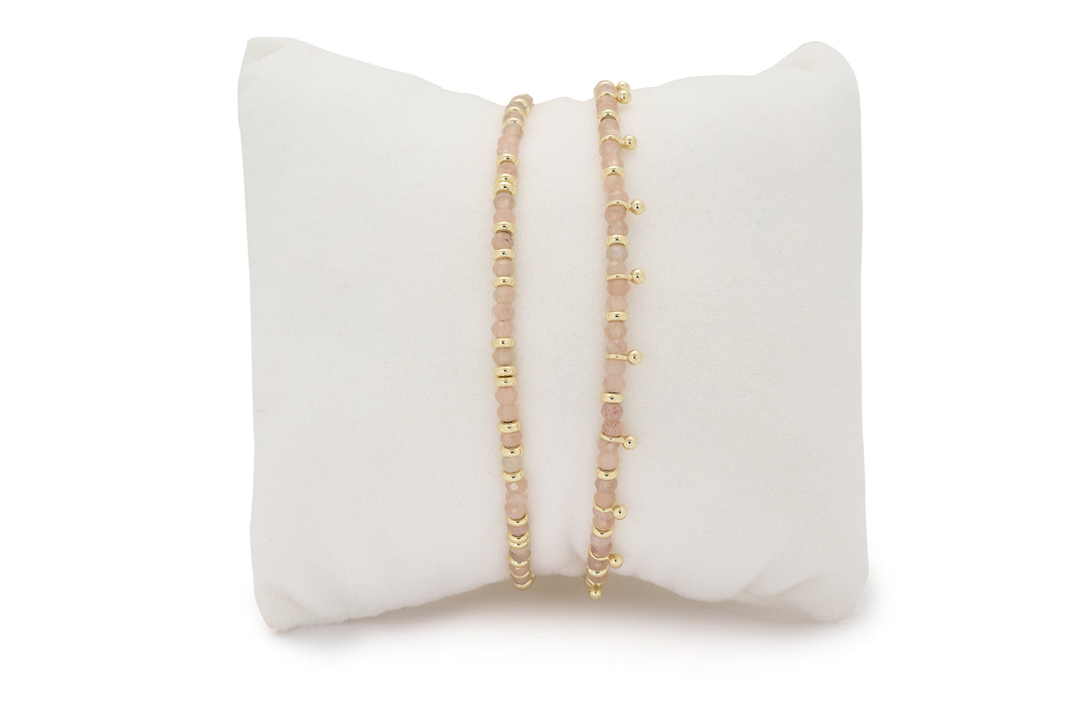 Serenity Sunstone Bracelet Stack