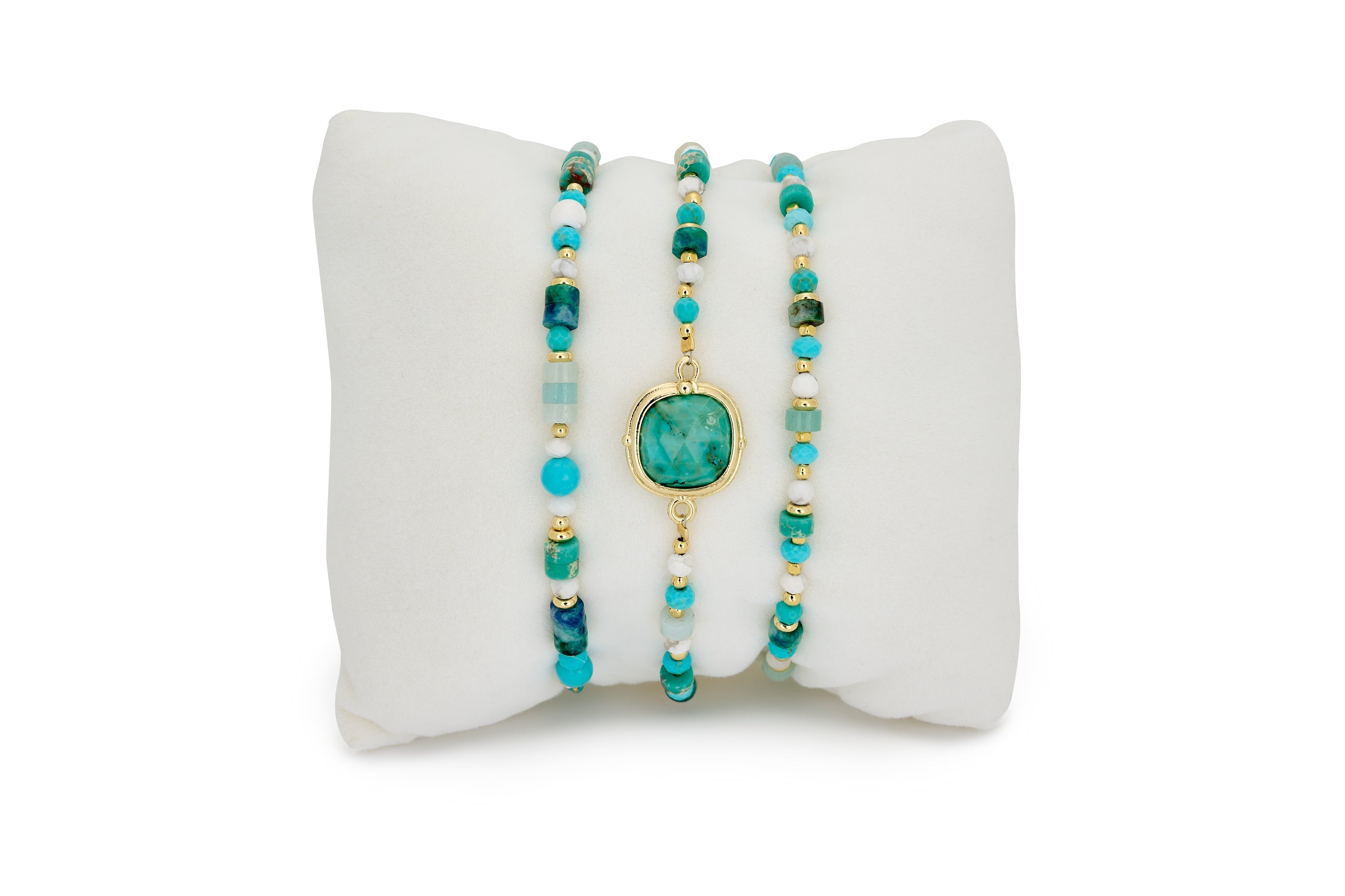 Thasos 3 Layer  Bracelet Stack - Boho Betty
