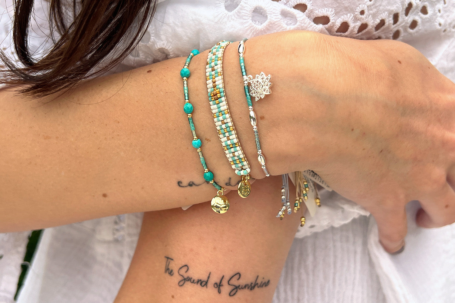 Parisa 3 Layer Bracelet Stack - Boho Betty