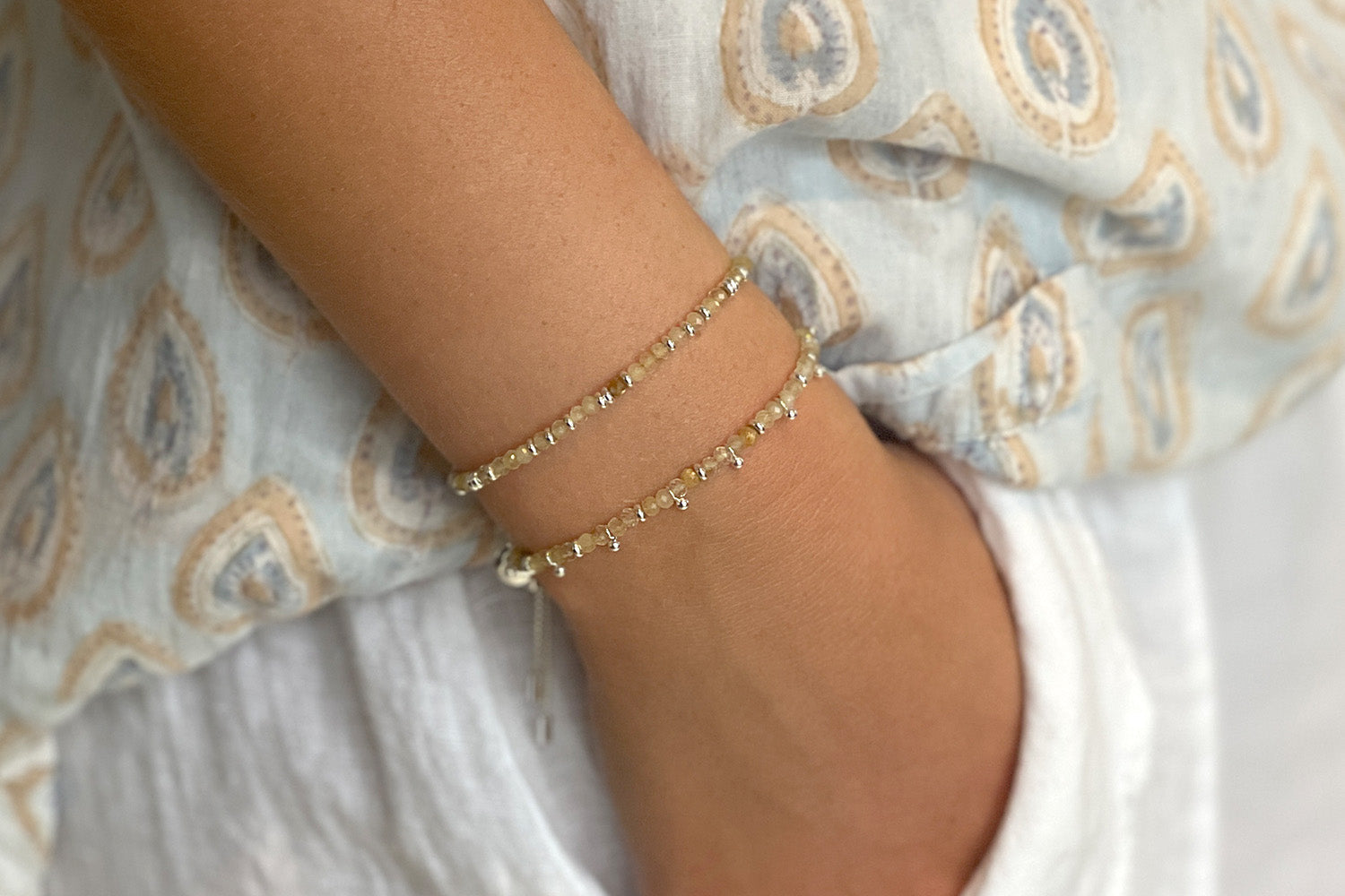 Serenity Citrine Bracelet Stack - Boho Betty