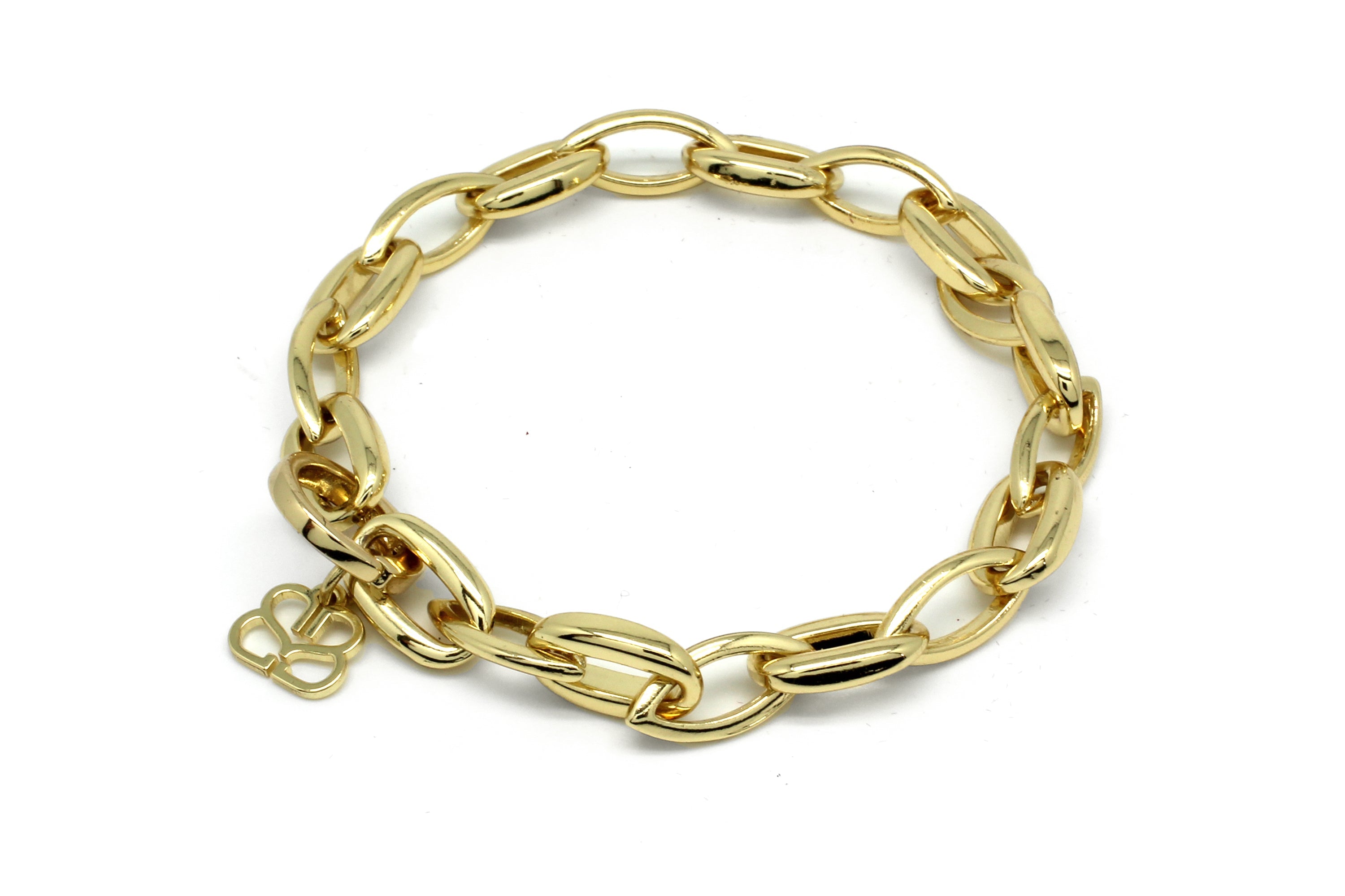Dene Gold Chunky Chain Bracelet #color_gold