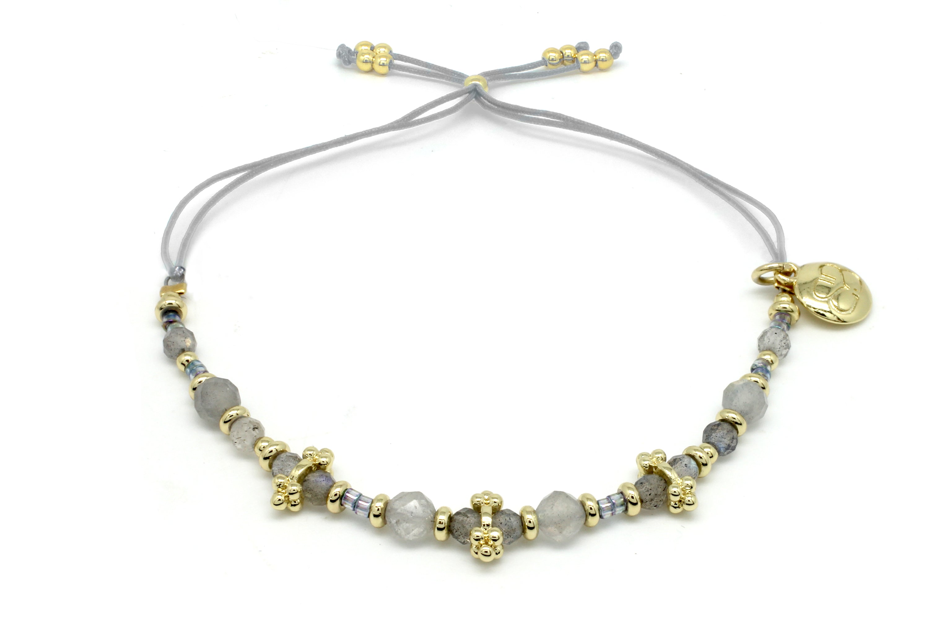 Moxi Labradorite Gold Bracelet - Boho Betty