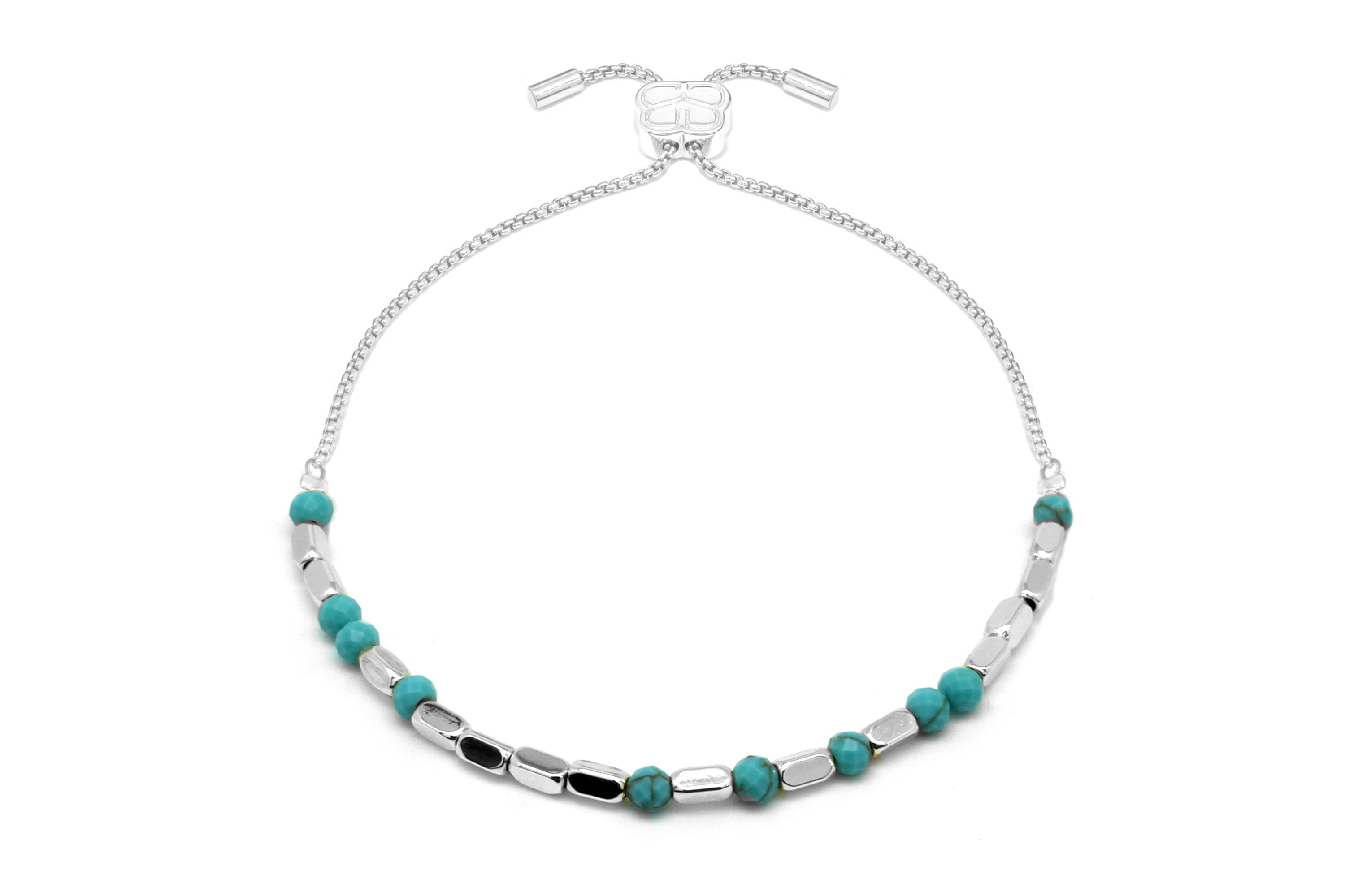 Skiathos Turquoise 3 Layer Bracelet Stack - Boho Betty