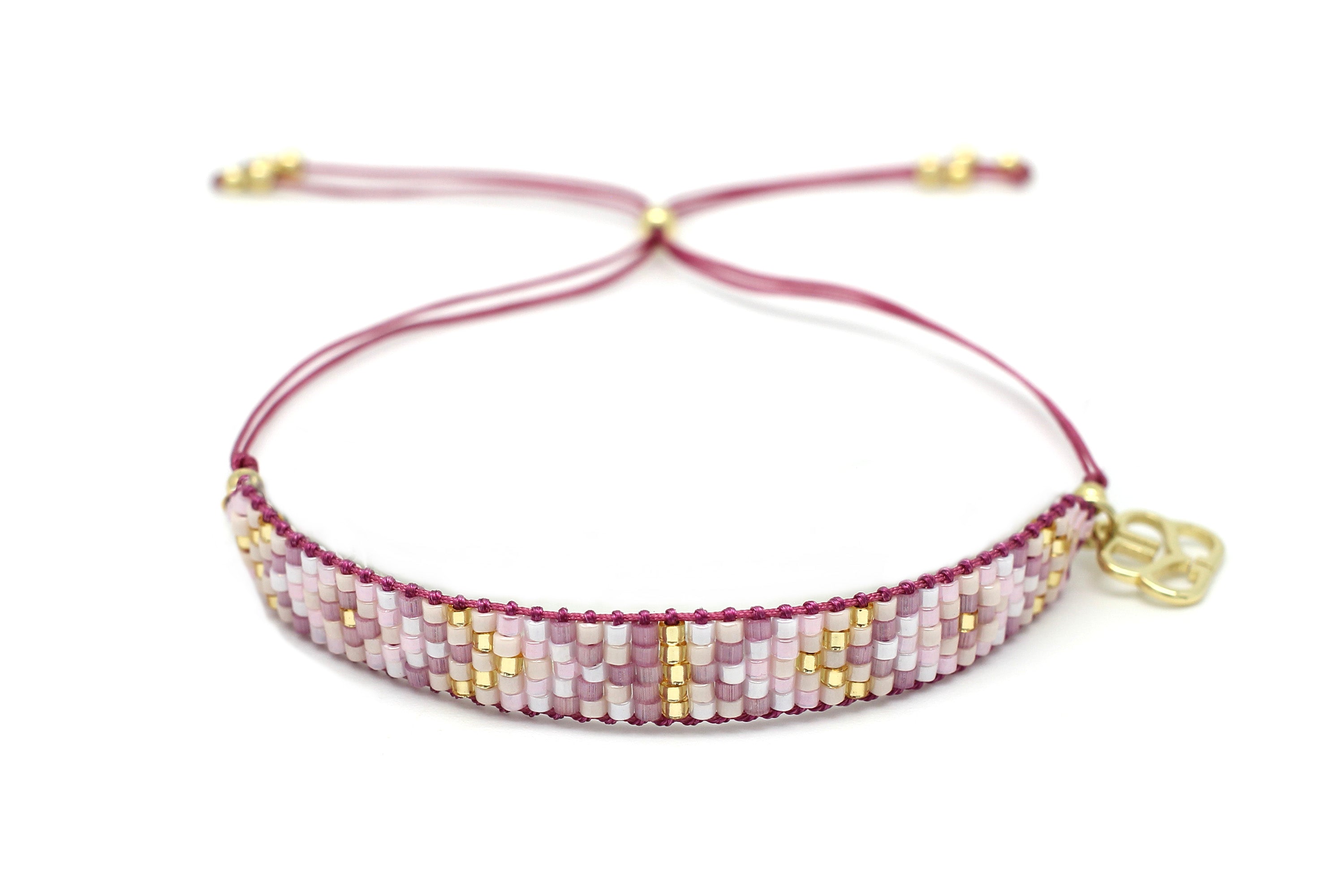 Matira Hot Pink Beaded Friendship Bracelet - Boho Betty