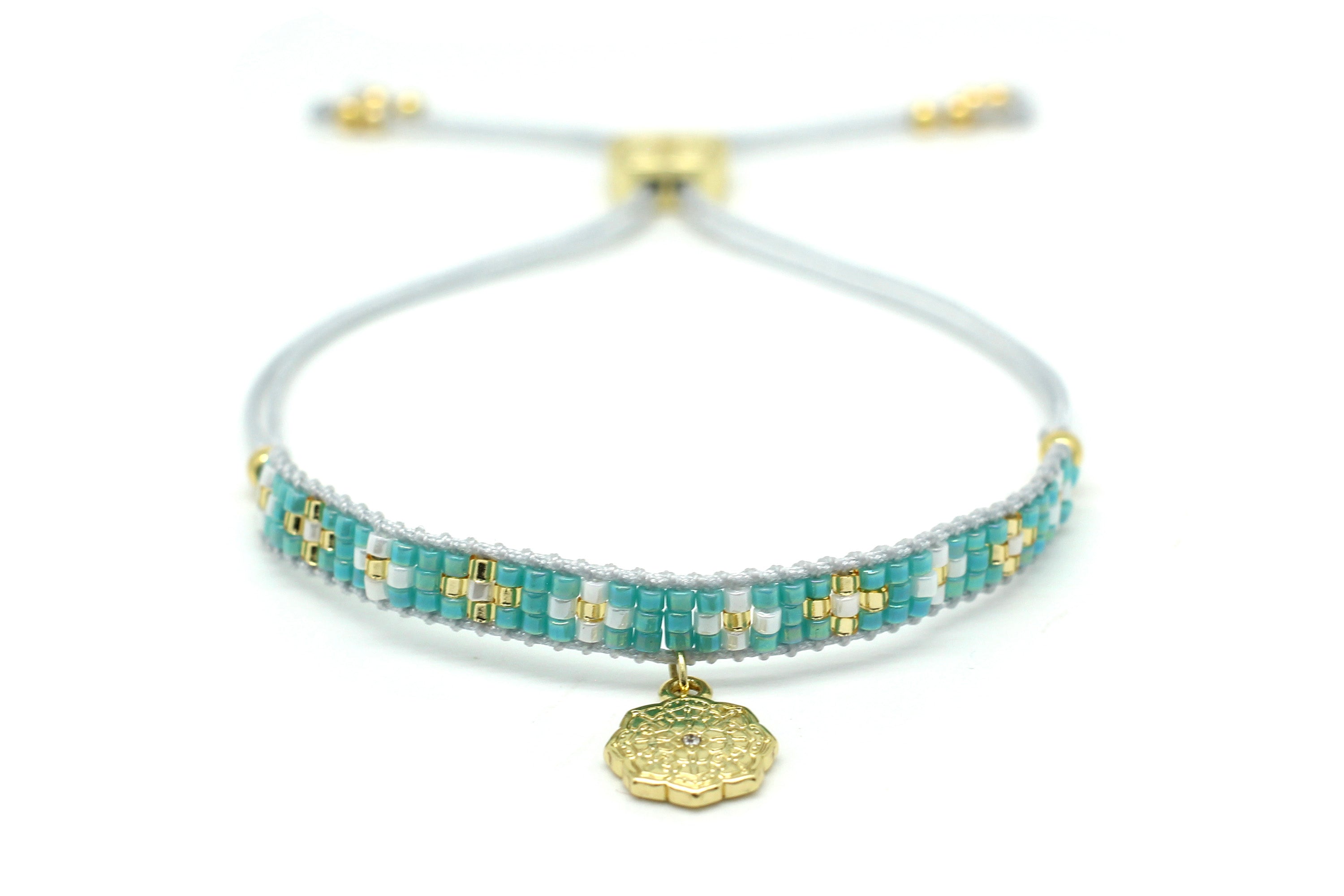Desire Turquoise Beaded Friendship Bracelet - Boho Betty