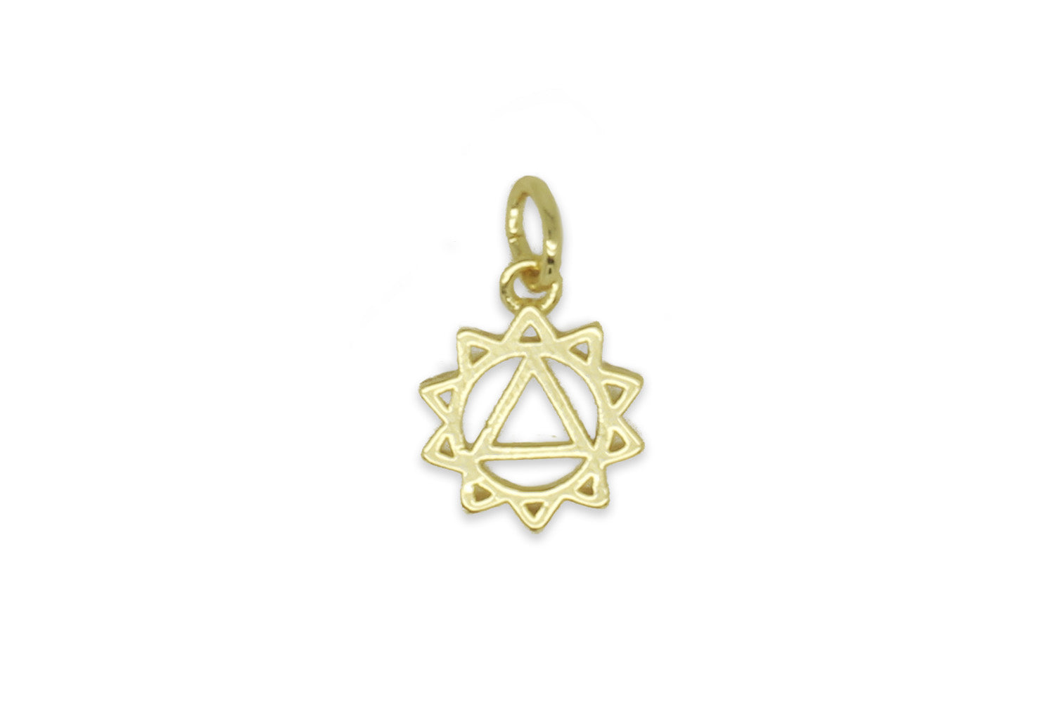 Solar Plexus Chakra Gold Necklace Charm - Boho Betty