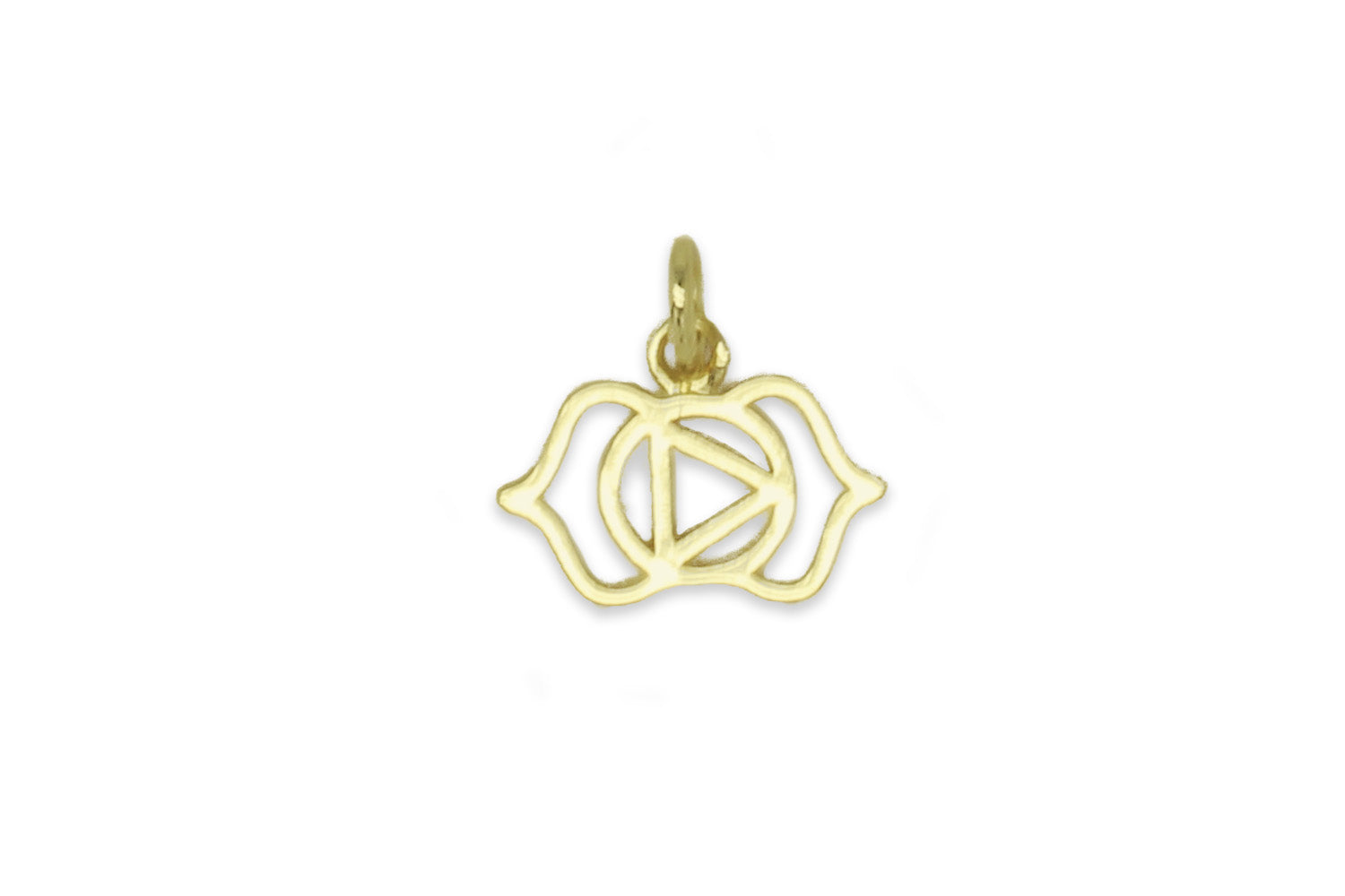 Third Eye Chakra Gold Necklace Charm - Boho Betty