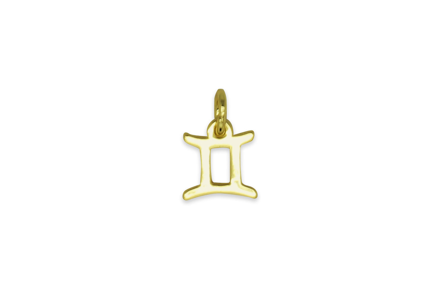Gemini Zodiac Gold Necklace Charm - Boho Betty