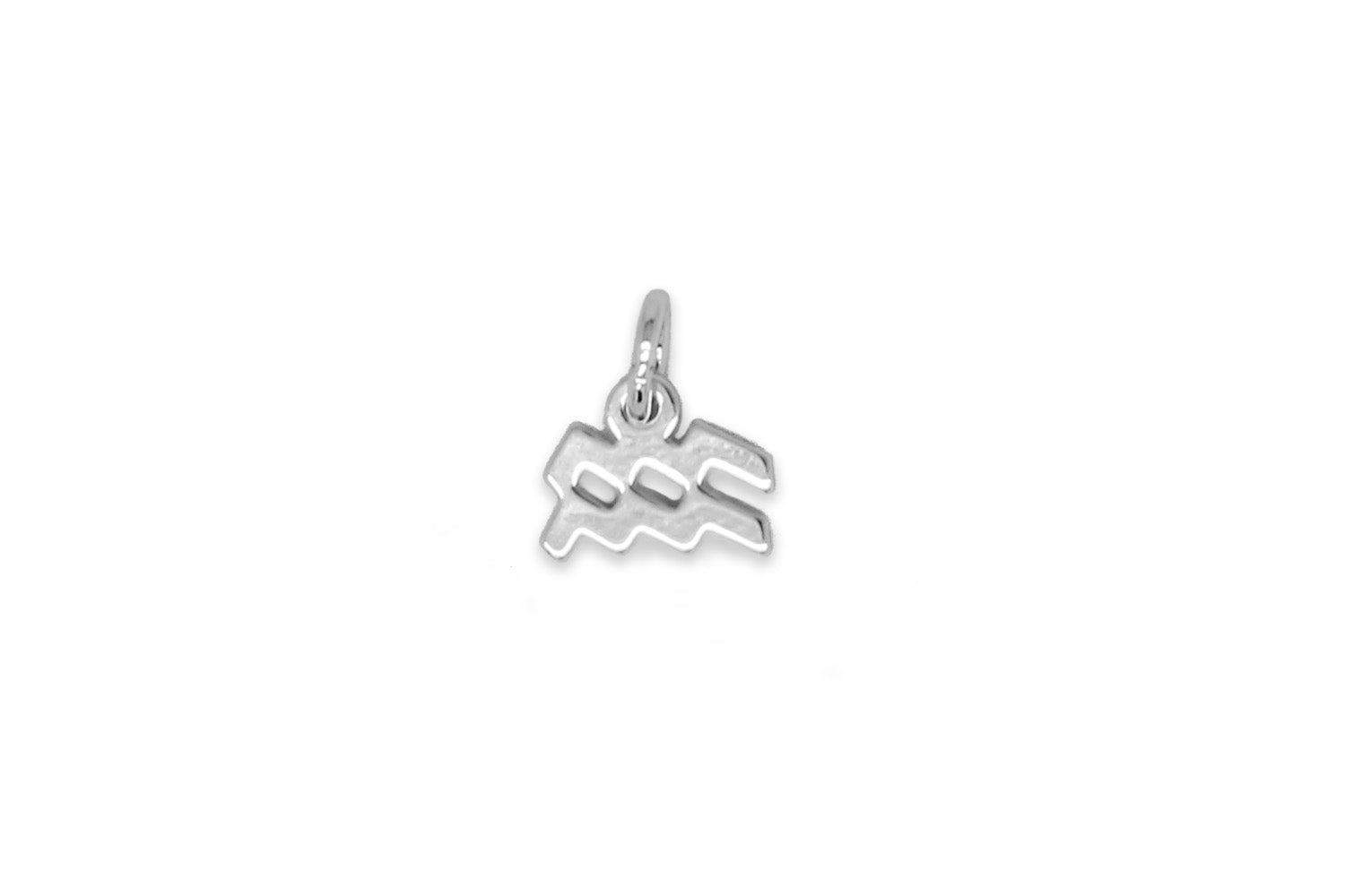 Aquarius Zodiac Silver Necklace Charm - Boho Betty