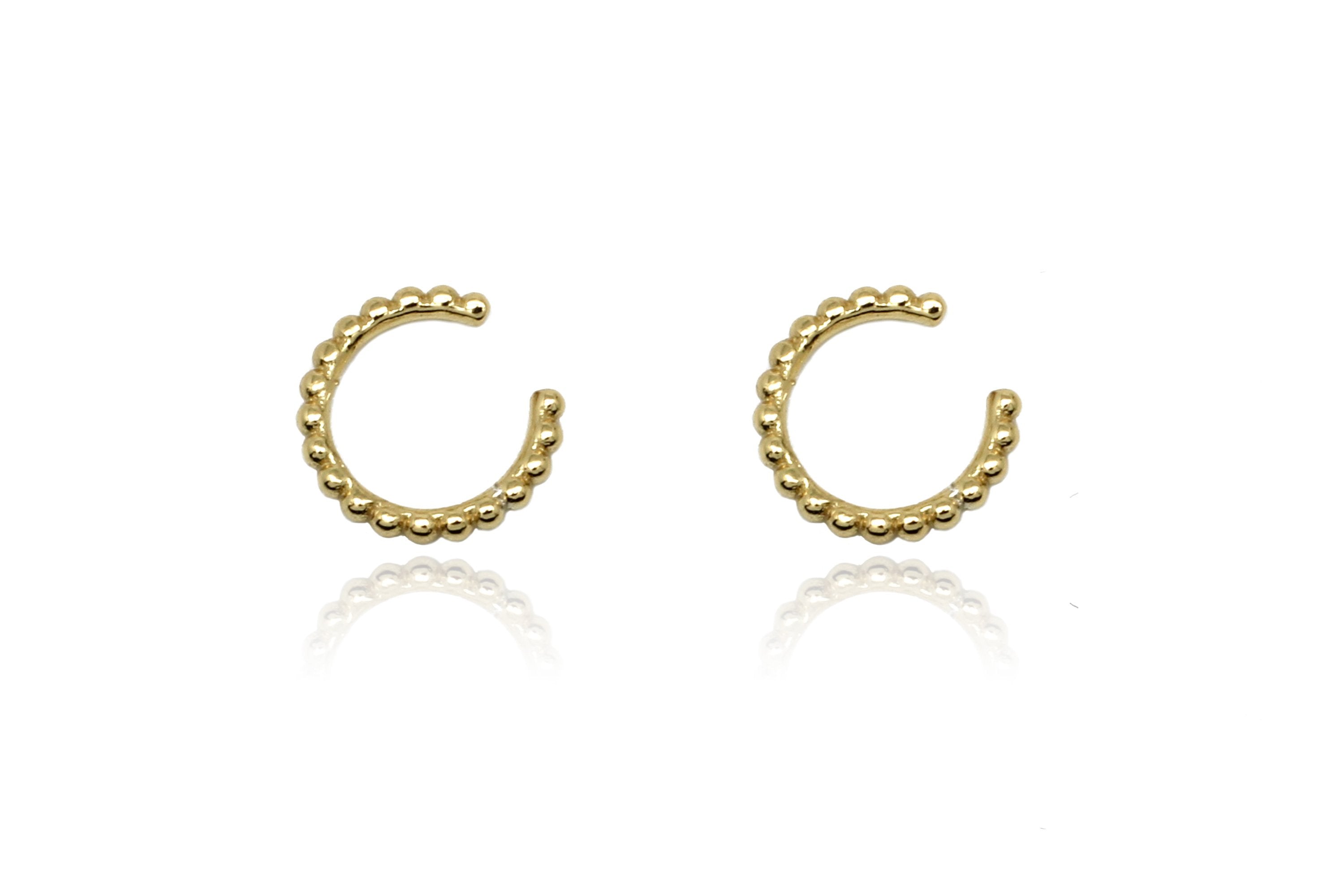 Halle Gold Cuff Earrings - Boho Betty