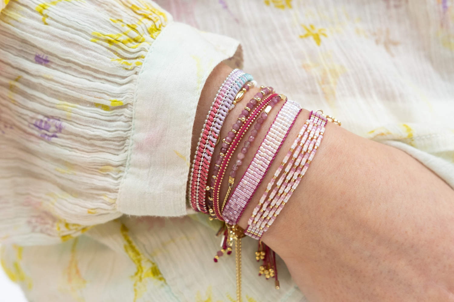 Try Pink Friendship Bracelet - Boho Betty