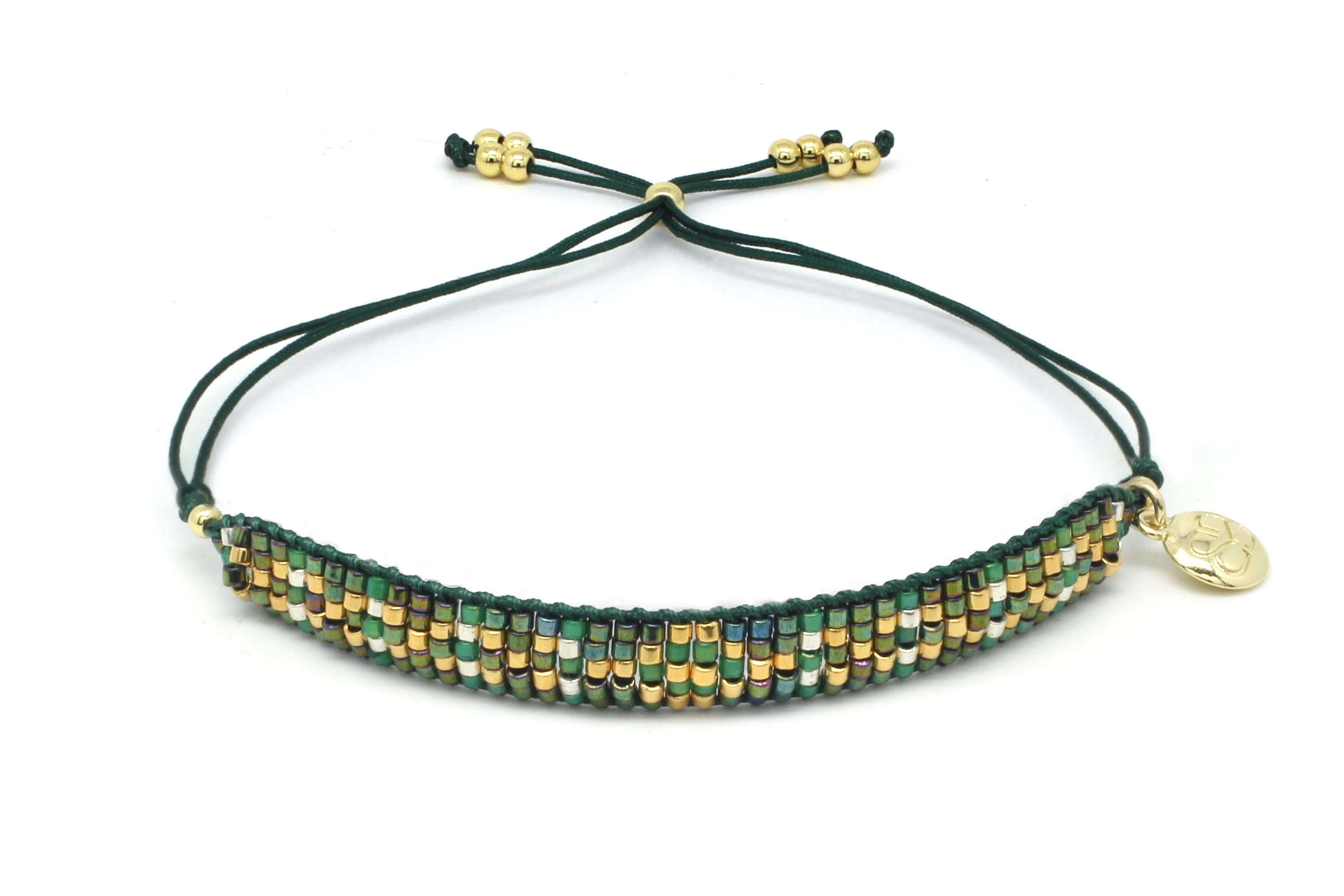 Matira Emerald Beaded Friendship Bracelet - Boho Betty