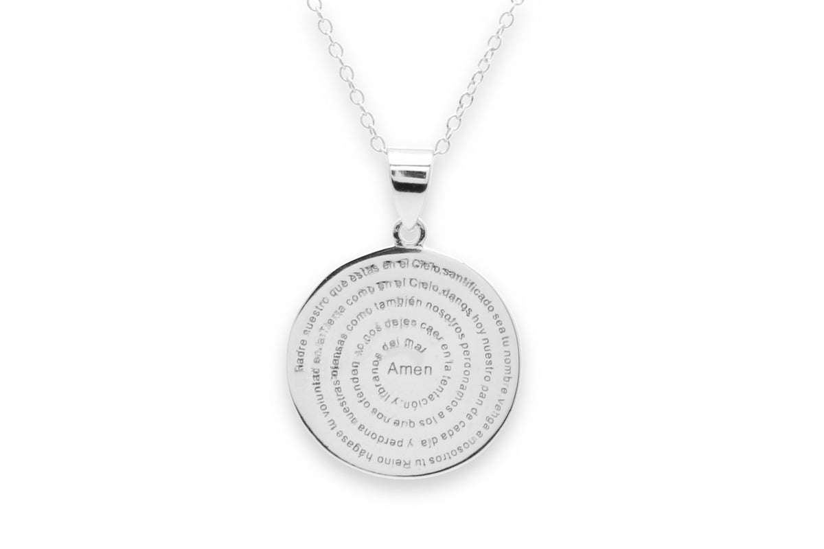 Mini Atlantic Sterling Silver Disc Necklace
