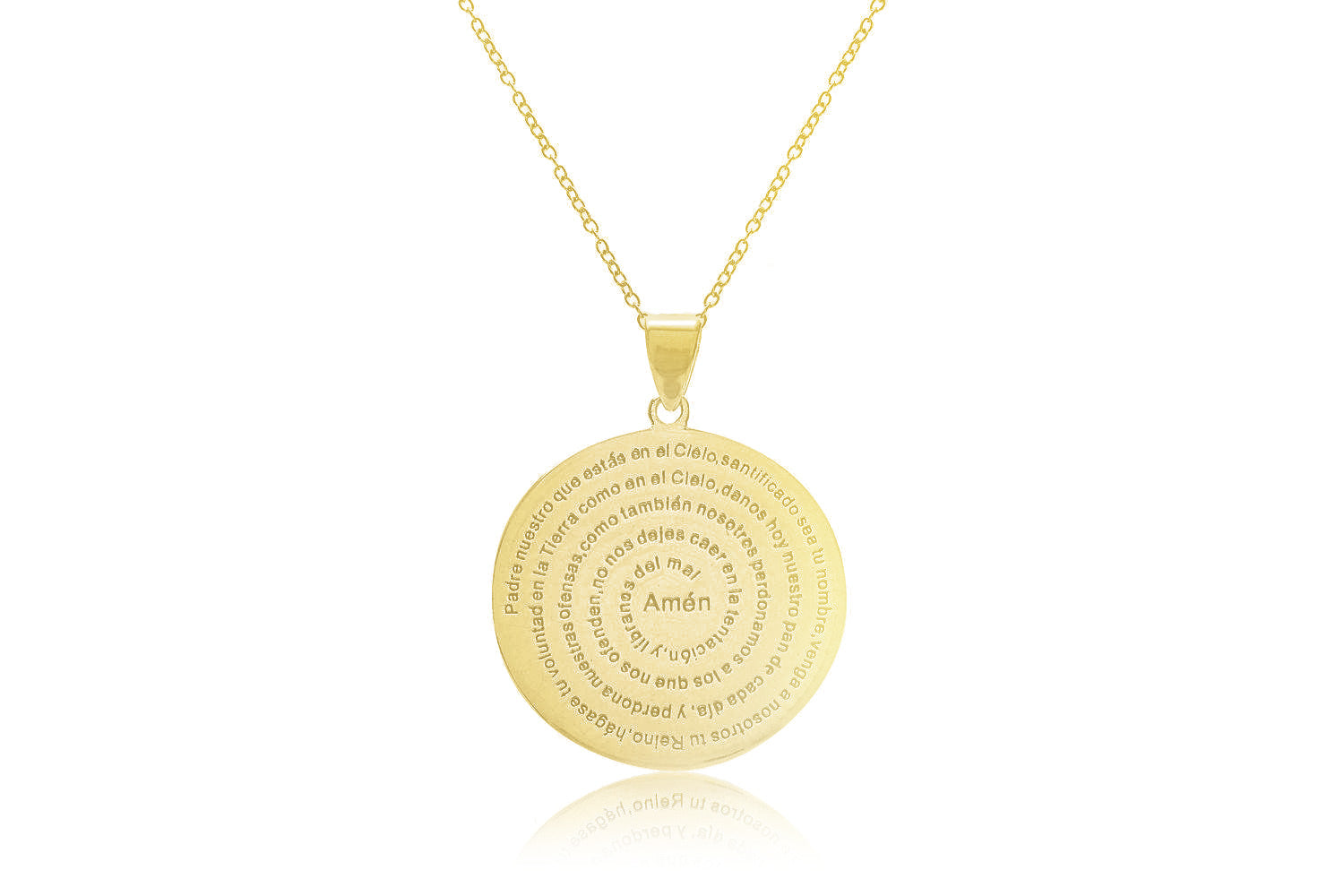 Mini Atlantic Gold Sterling Silver Disc Necklace - Boho Betty