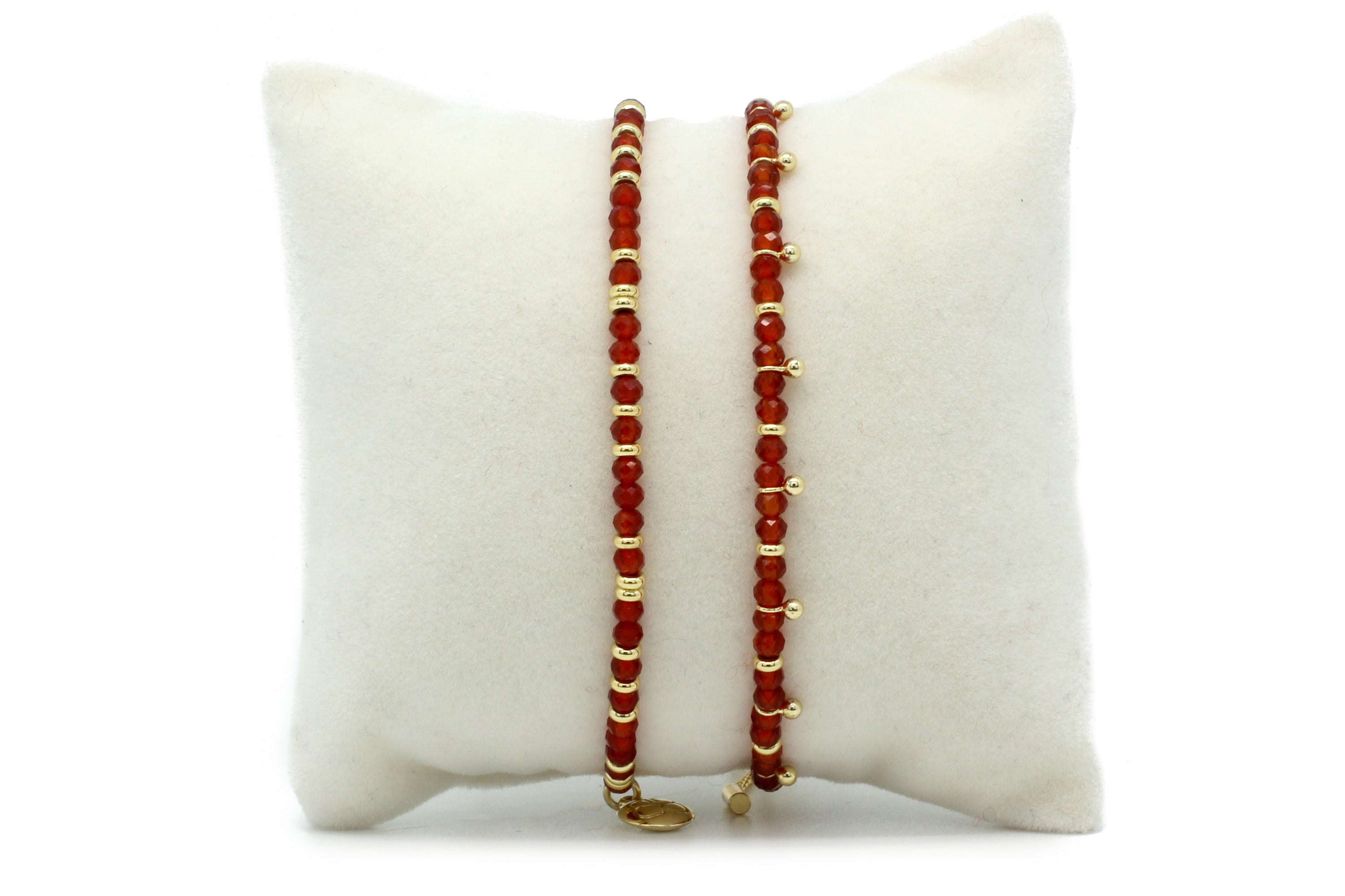Serenity Carnelian Bracelet Stack - Boho Betty
