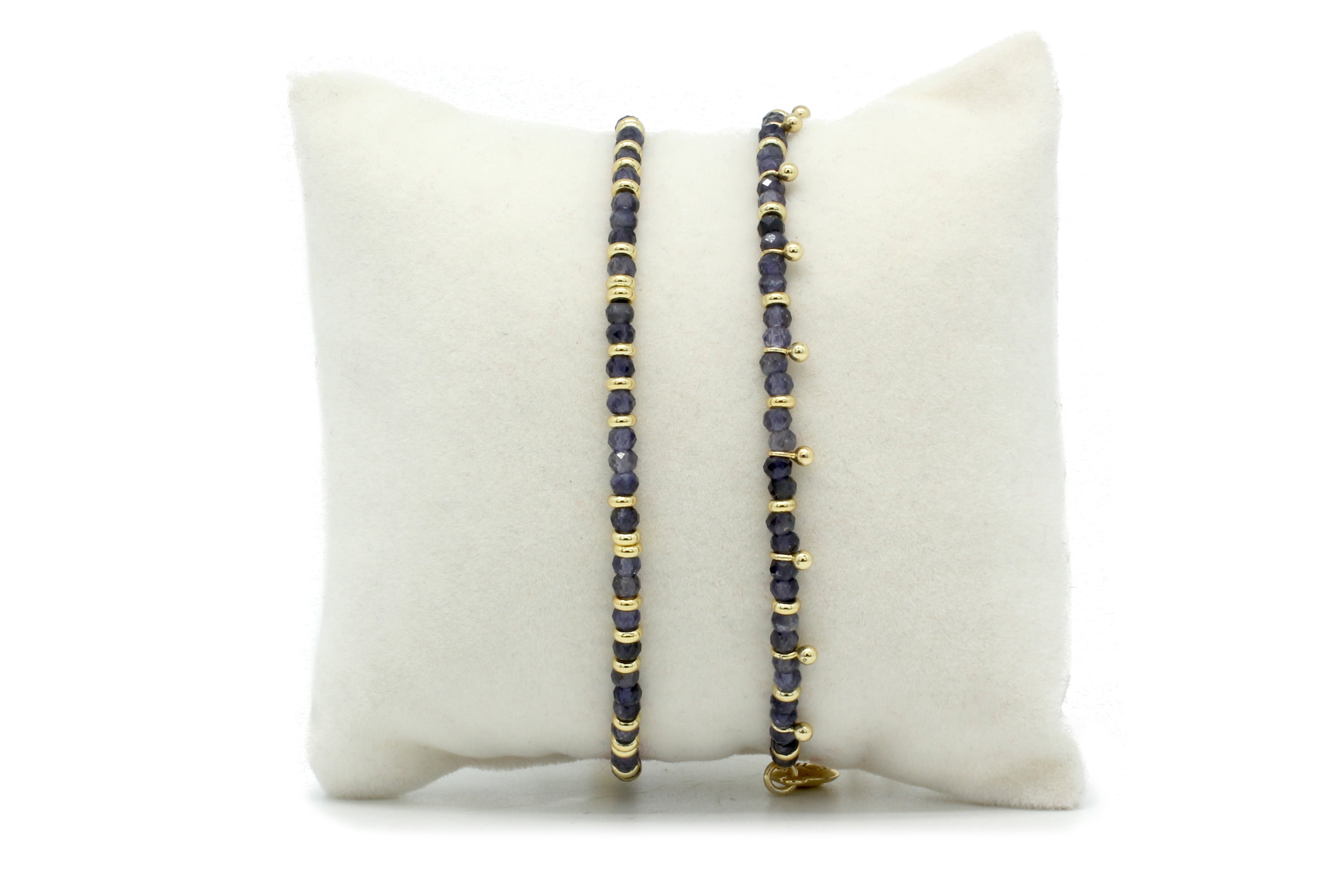 Serenity Iolite  Bracelet Stack - Boho Betty