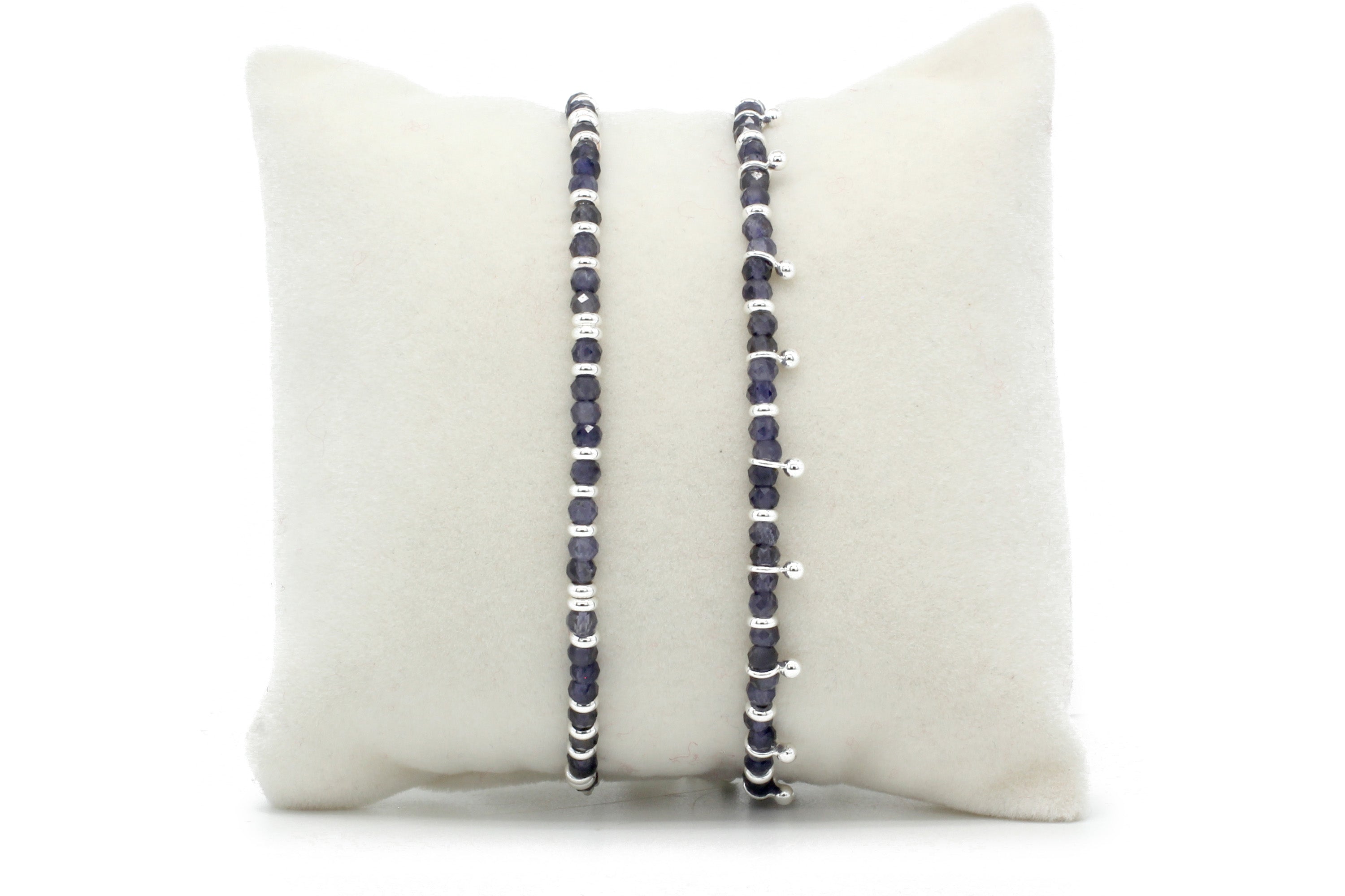 Serenity Iolite  Bracelet Stack - Boho Betty