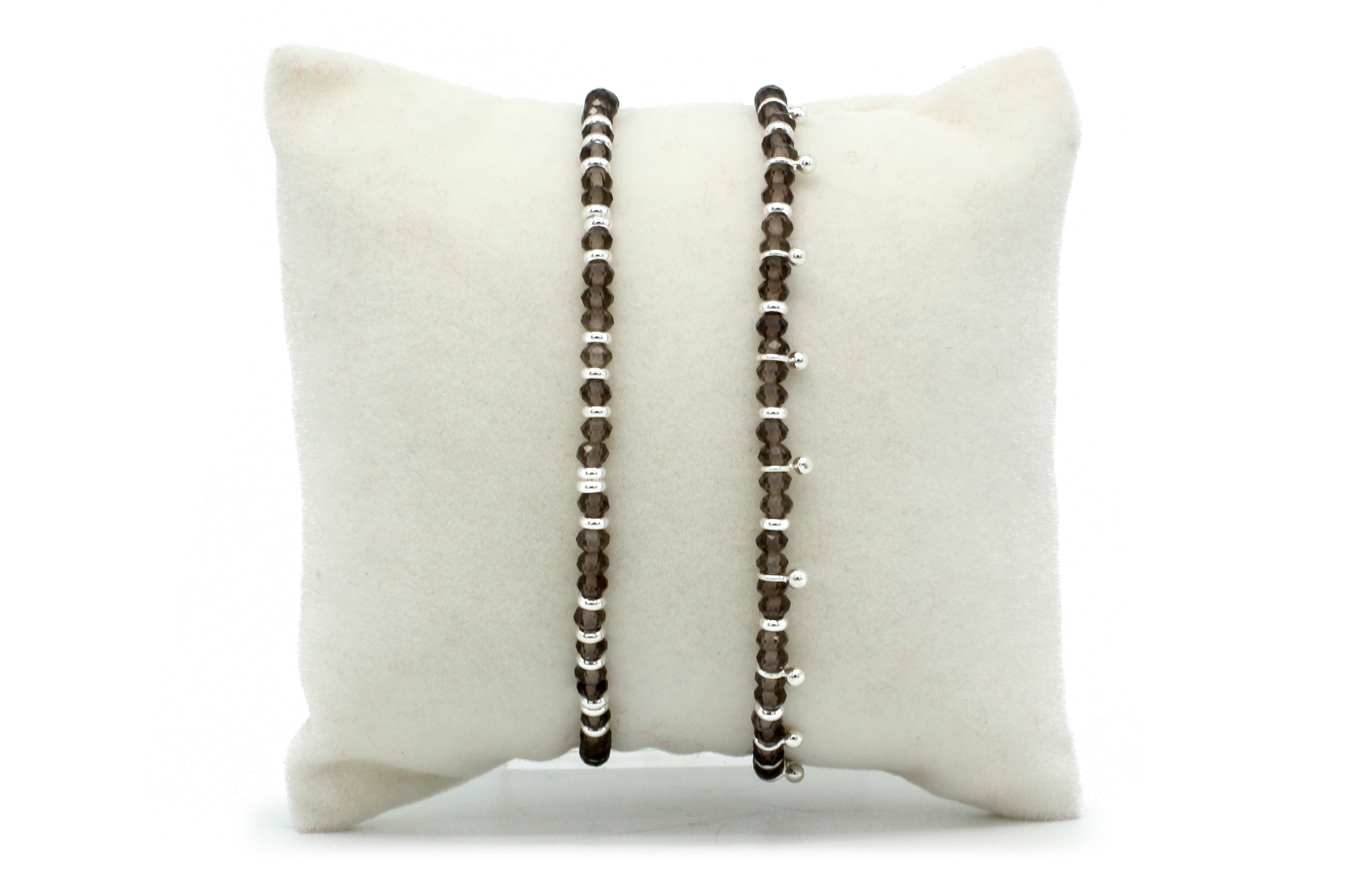 Serenity Smokey Quartz  Bracelet Stack - Boho Betty