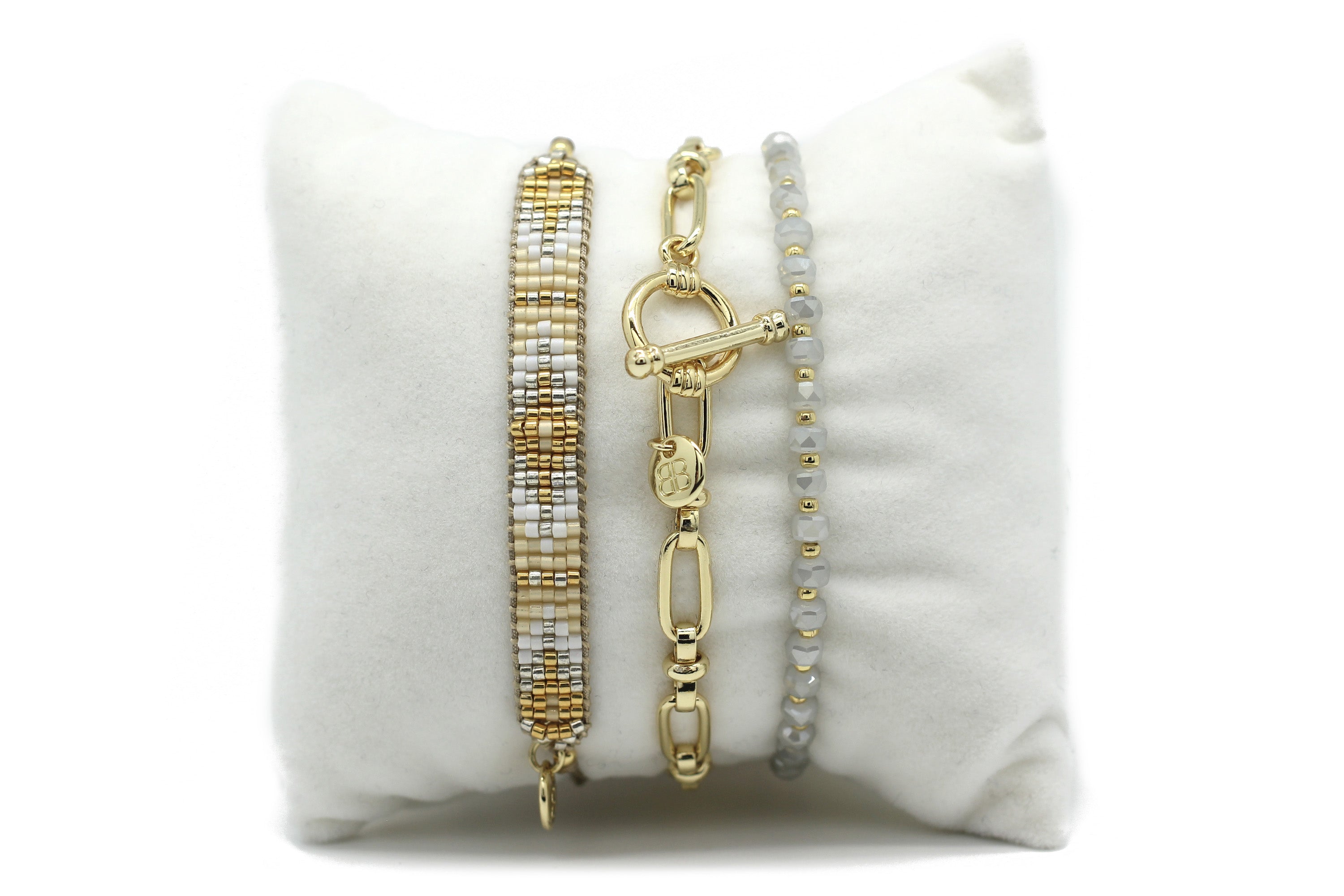 Lepus Gold 3 Layer Bracelet Stack - Boho Betty