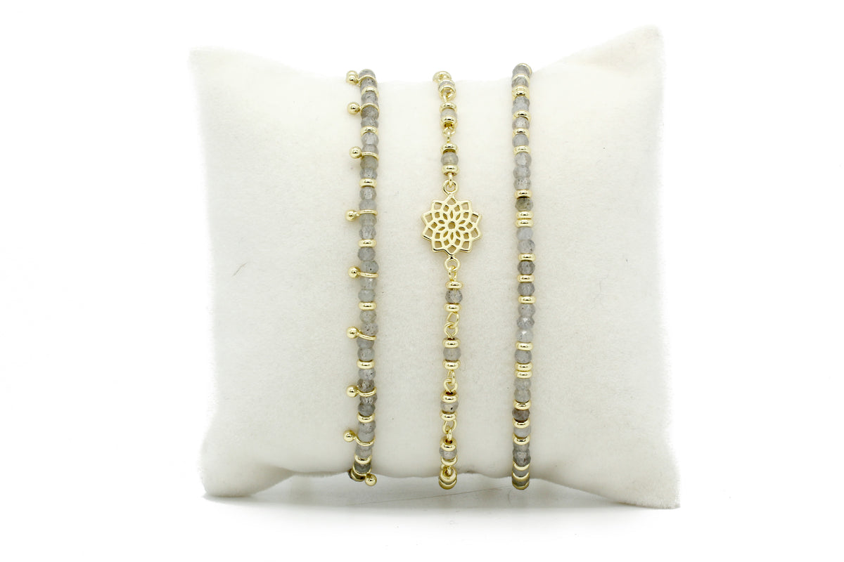Crown Chakra Bracelet Stack