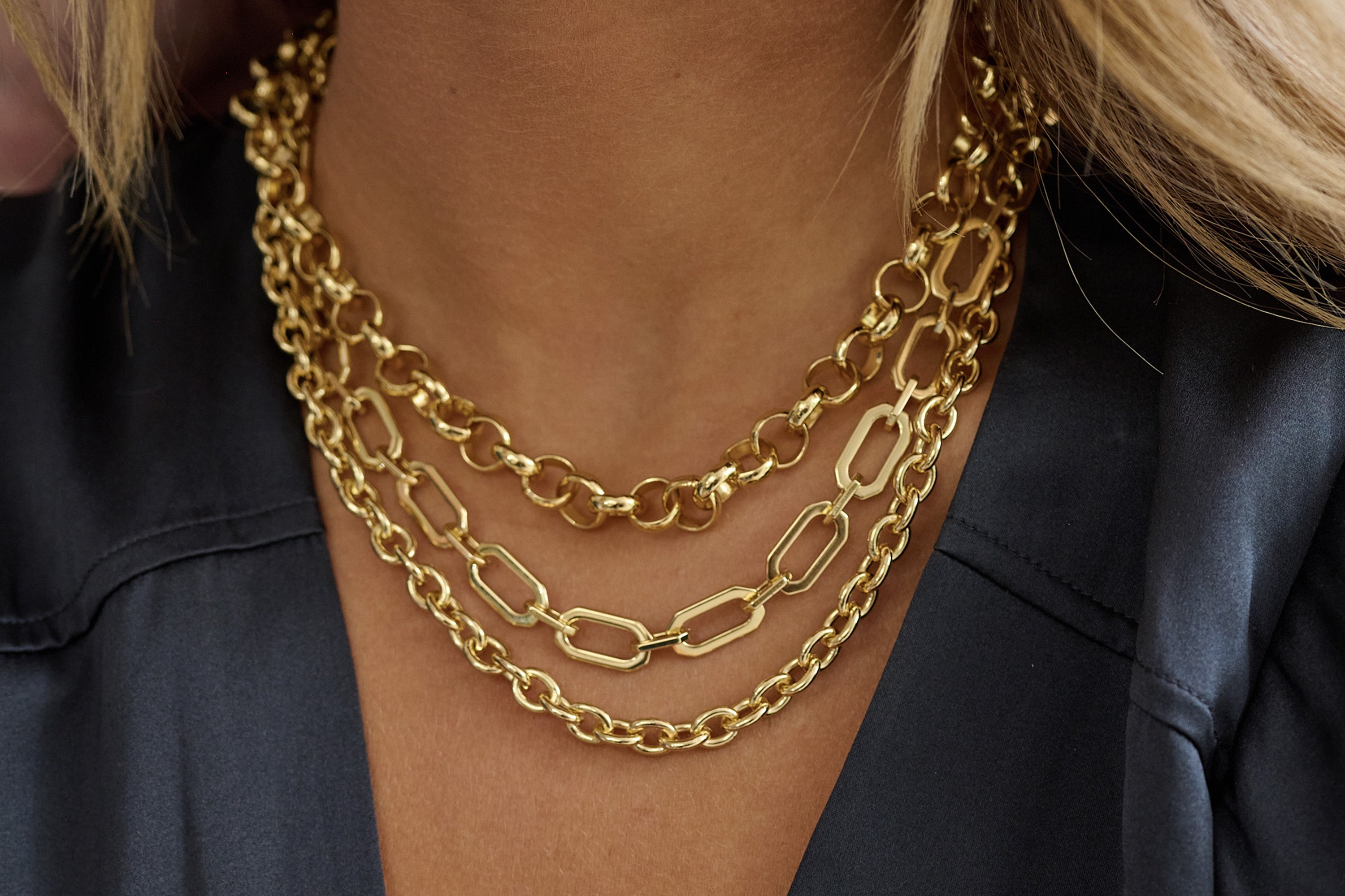 Midas Gold Chunky Chain Necklace - Boho Betty