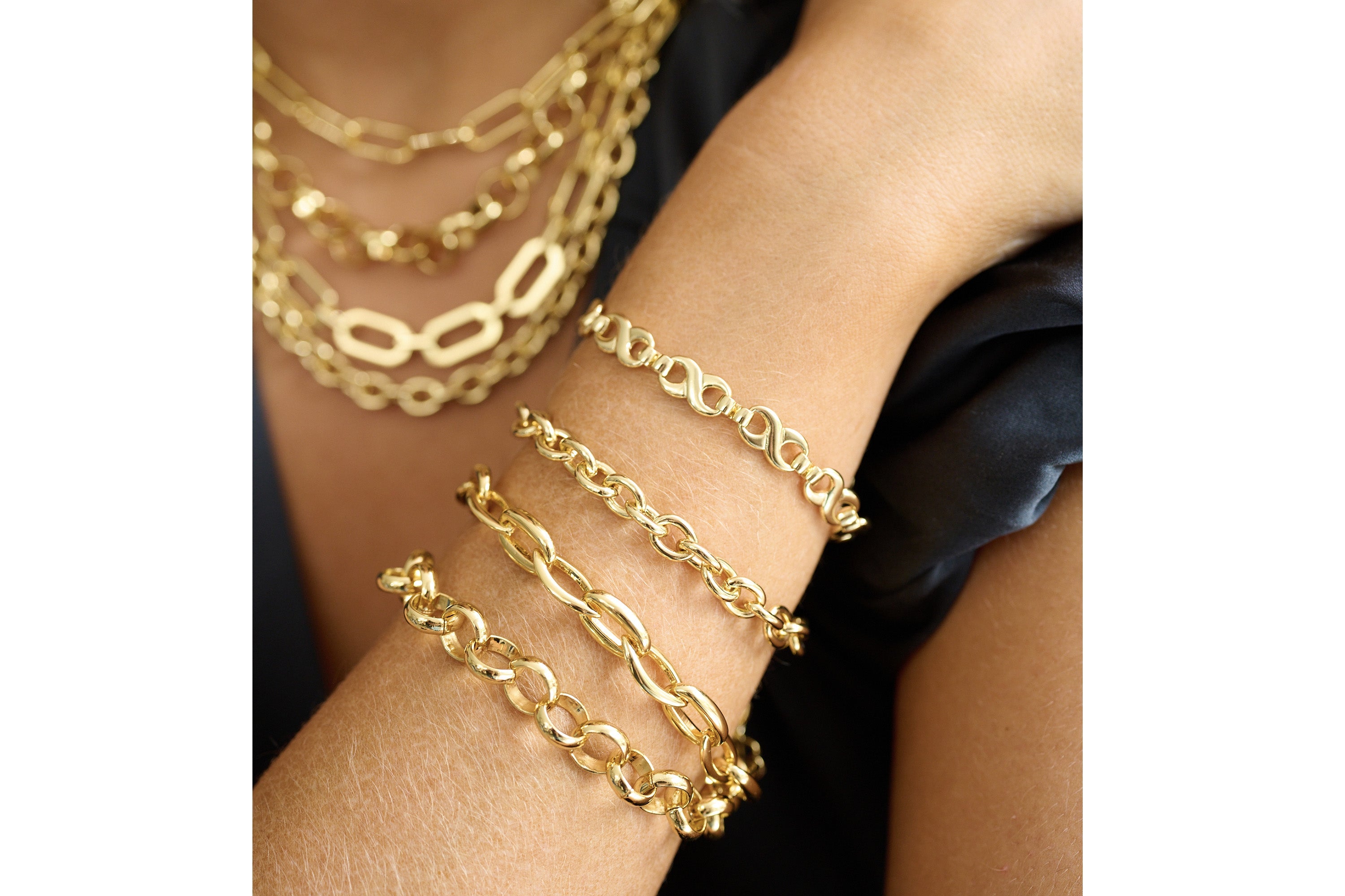 Bold Gold Chunky Chain Bracelet - Boho Betty
