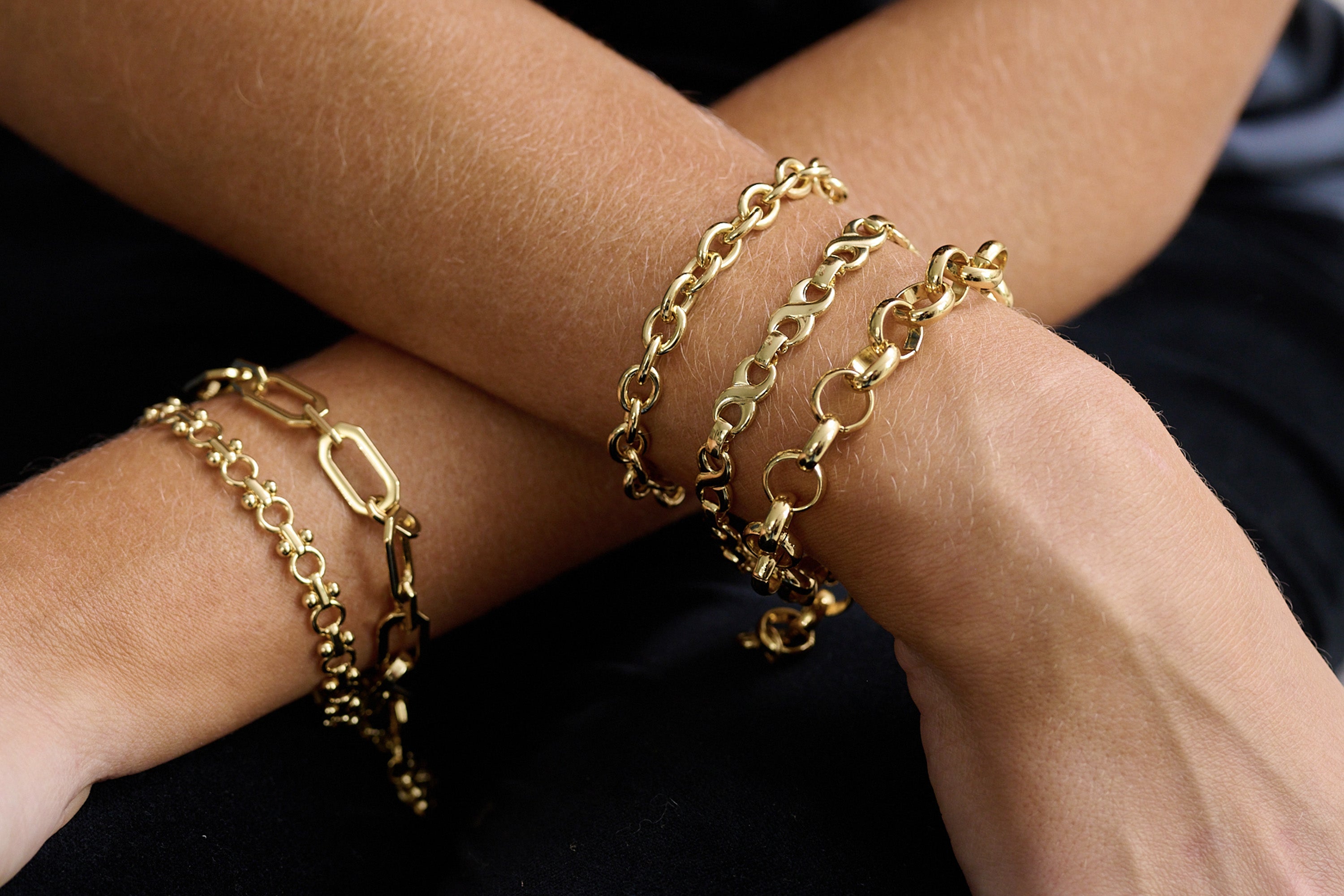 Infinate Gold Chain Bracelet - Boho Betty